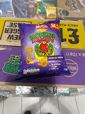 Walkers Monster Munch Pickled Onion 72 g