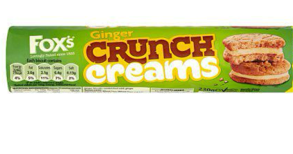 Fox Ginger Crunch Creams 200g