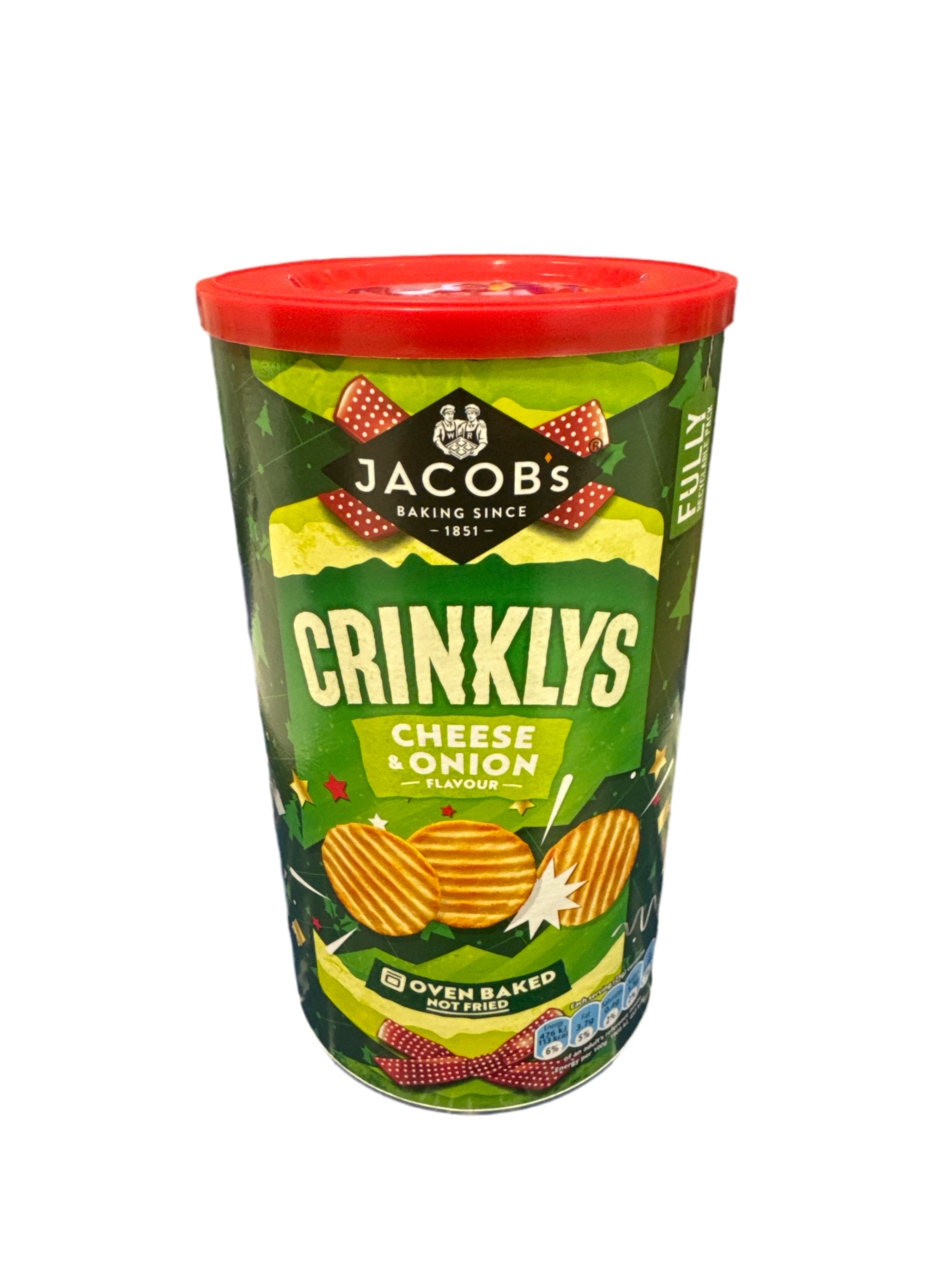 Jacobs Crinklys cheese & Onion 200g caddy