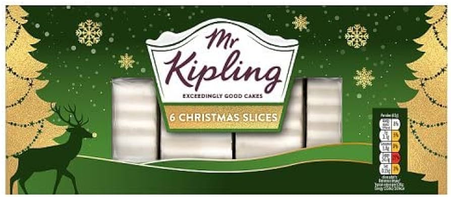 Mr Kipling Christmas Cake Slices 6 pack COMING SOON