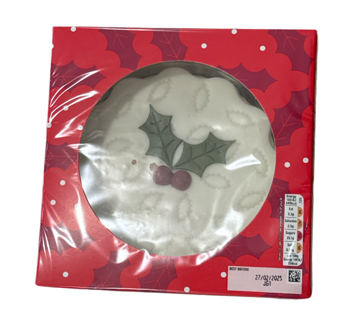 Marks and Spencer Top Iced Christmas Cake 845g