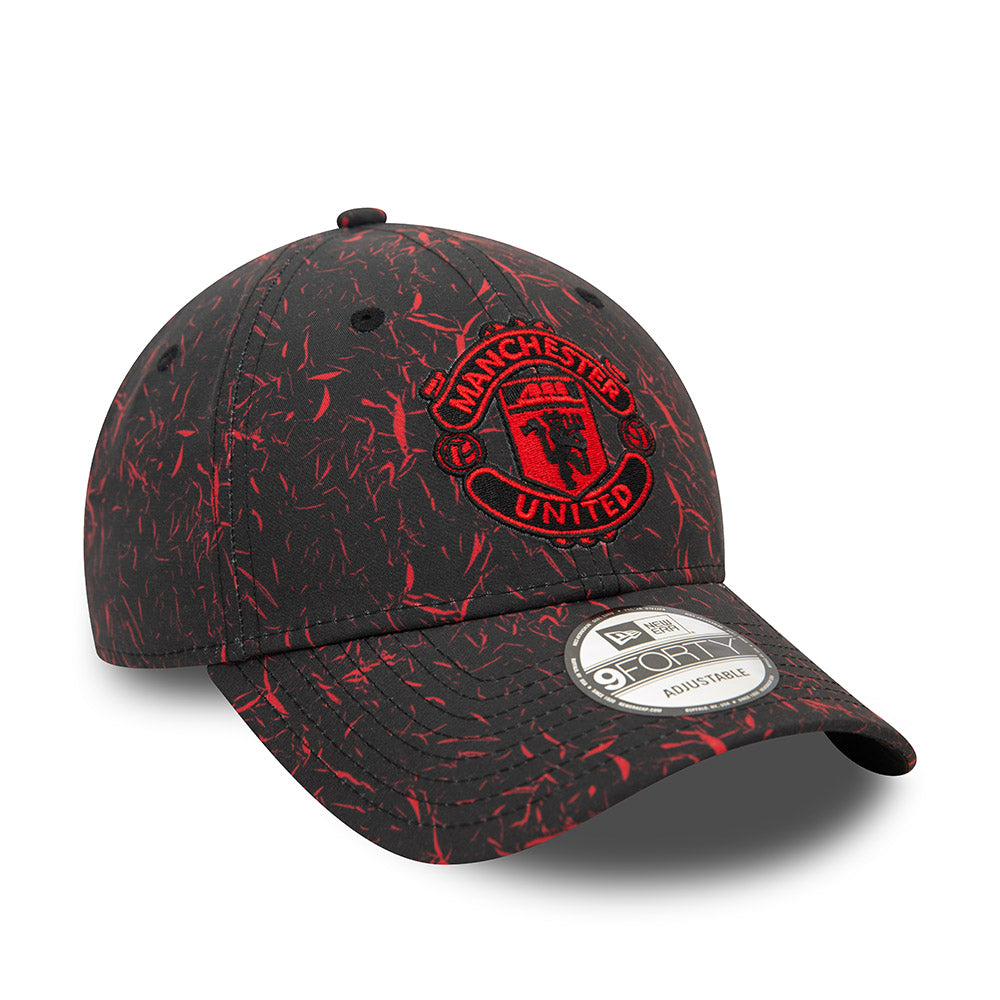 MANCHESTER UNITED – NEW ERA 9FORTY MARBLE ADJUSTABLE HAT (black)