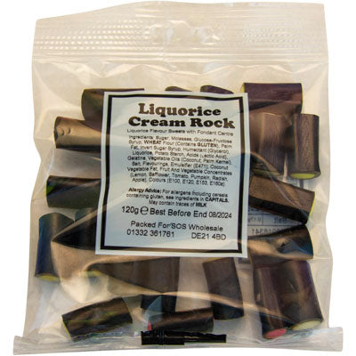 Bumper pack Liquorice Cream Rock 120g