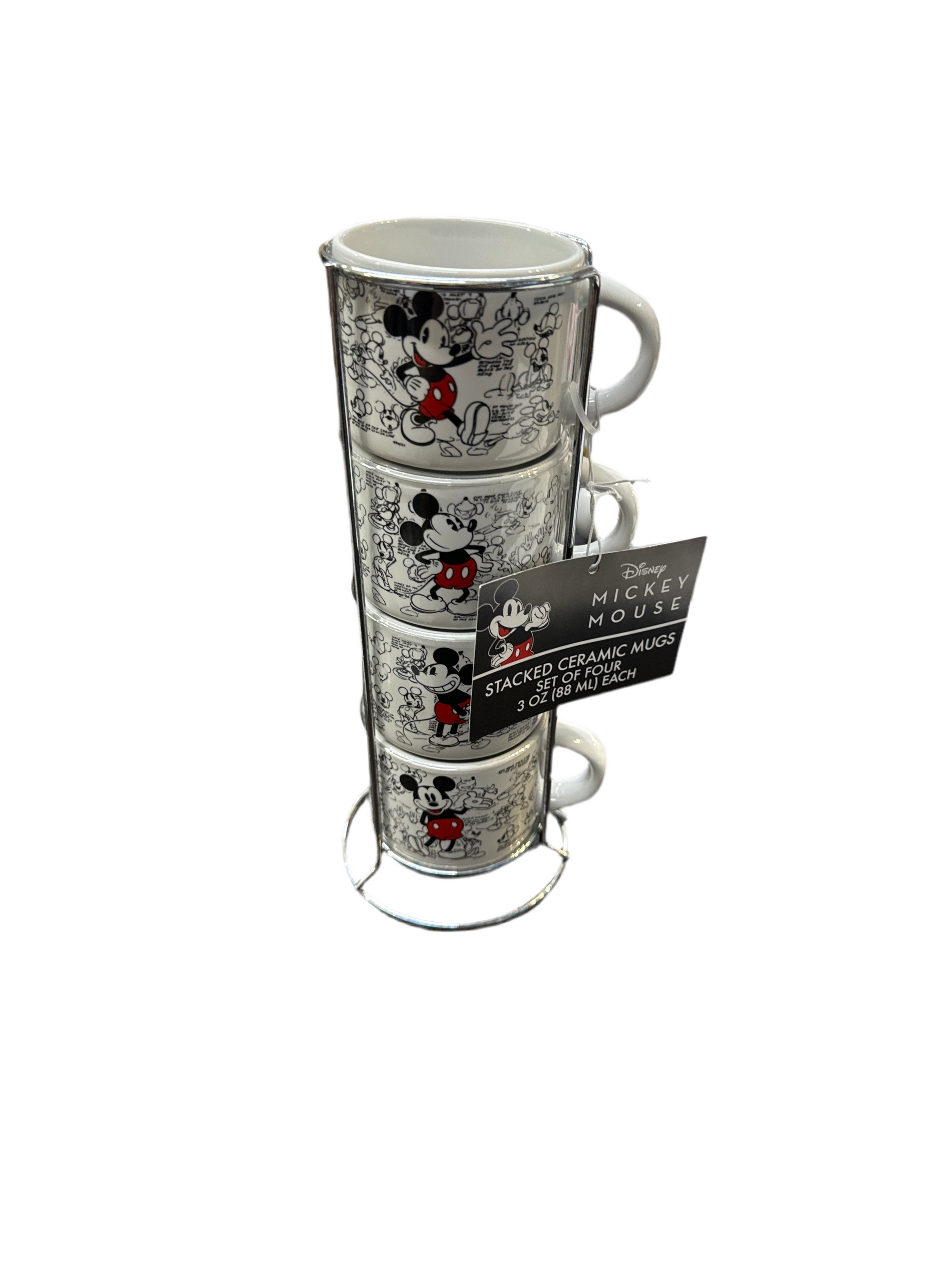 Mickey Mouse 4pc Espresso Set