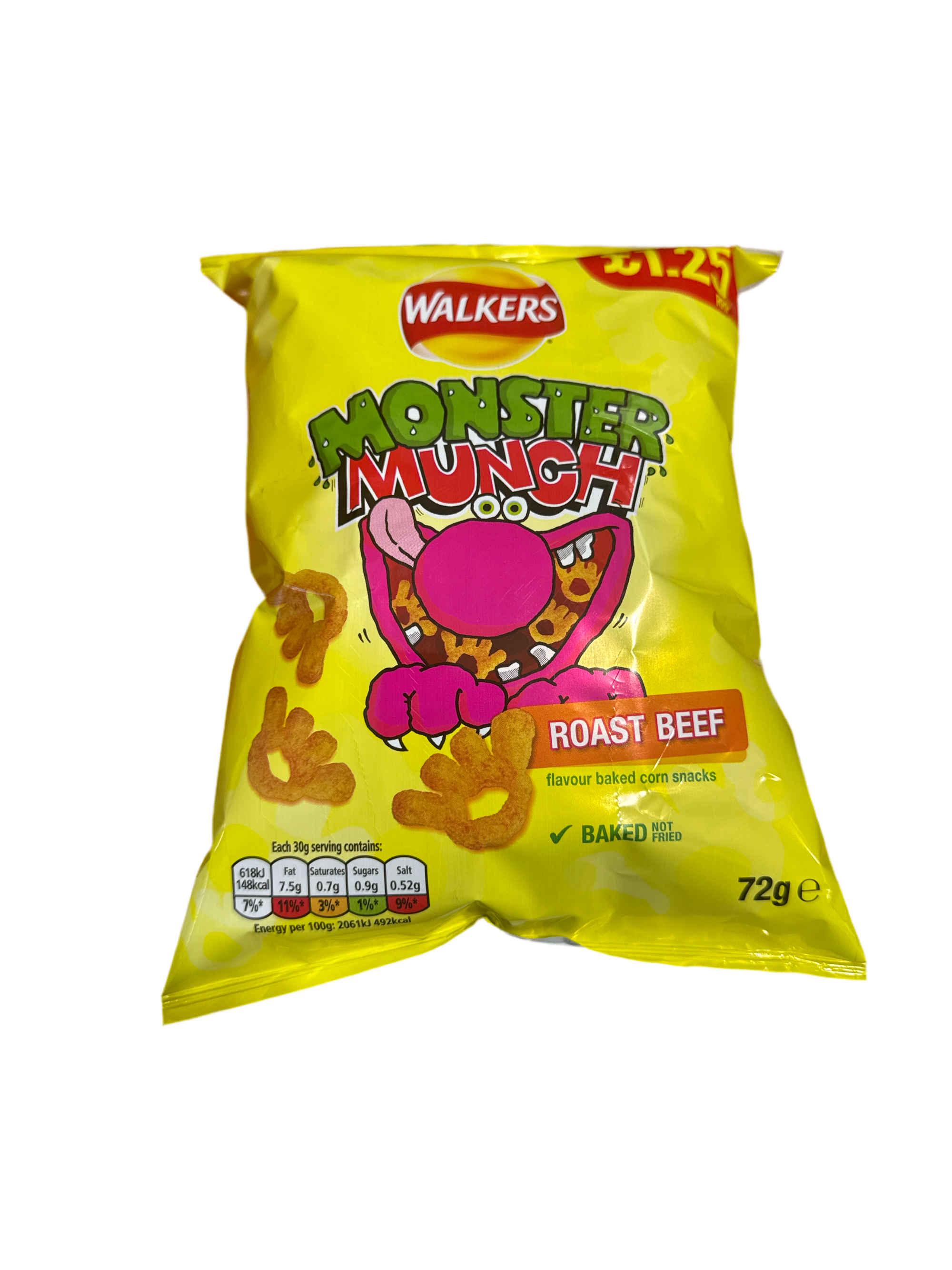 Monster Munch Roast Beef 72g