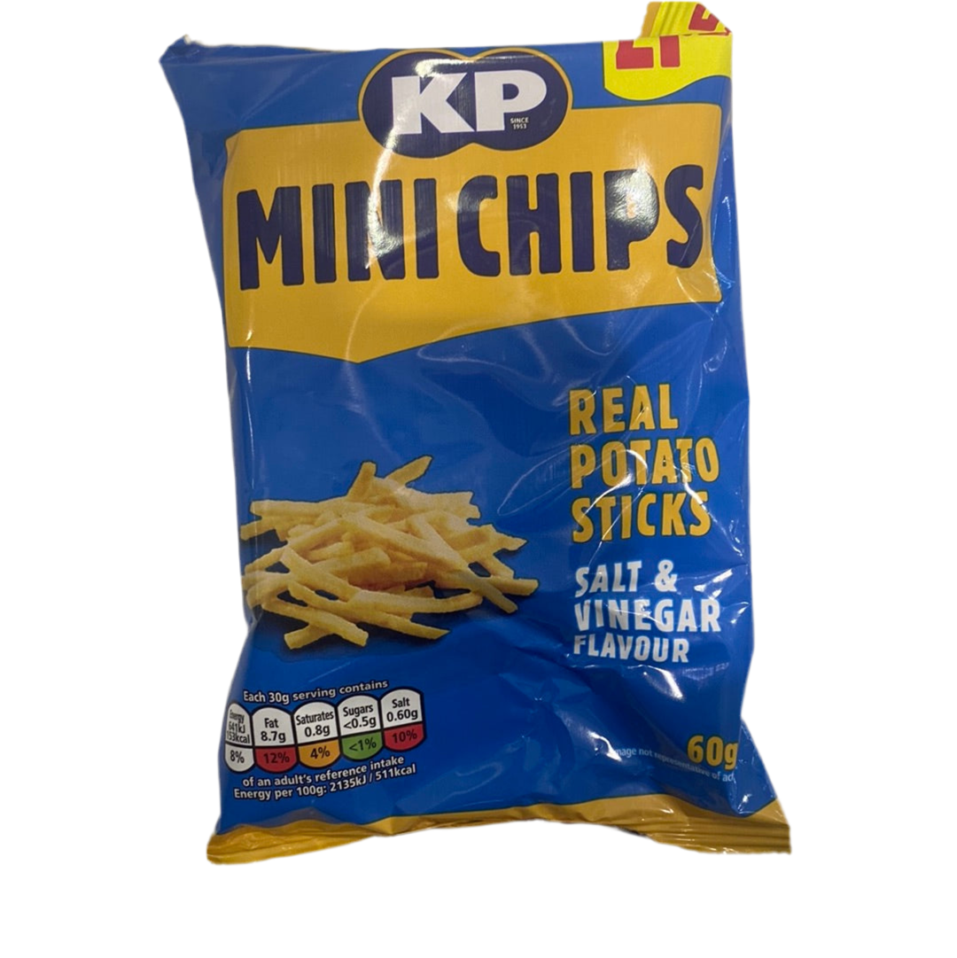 kp mini chips salt and vinegar 60g