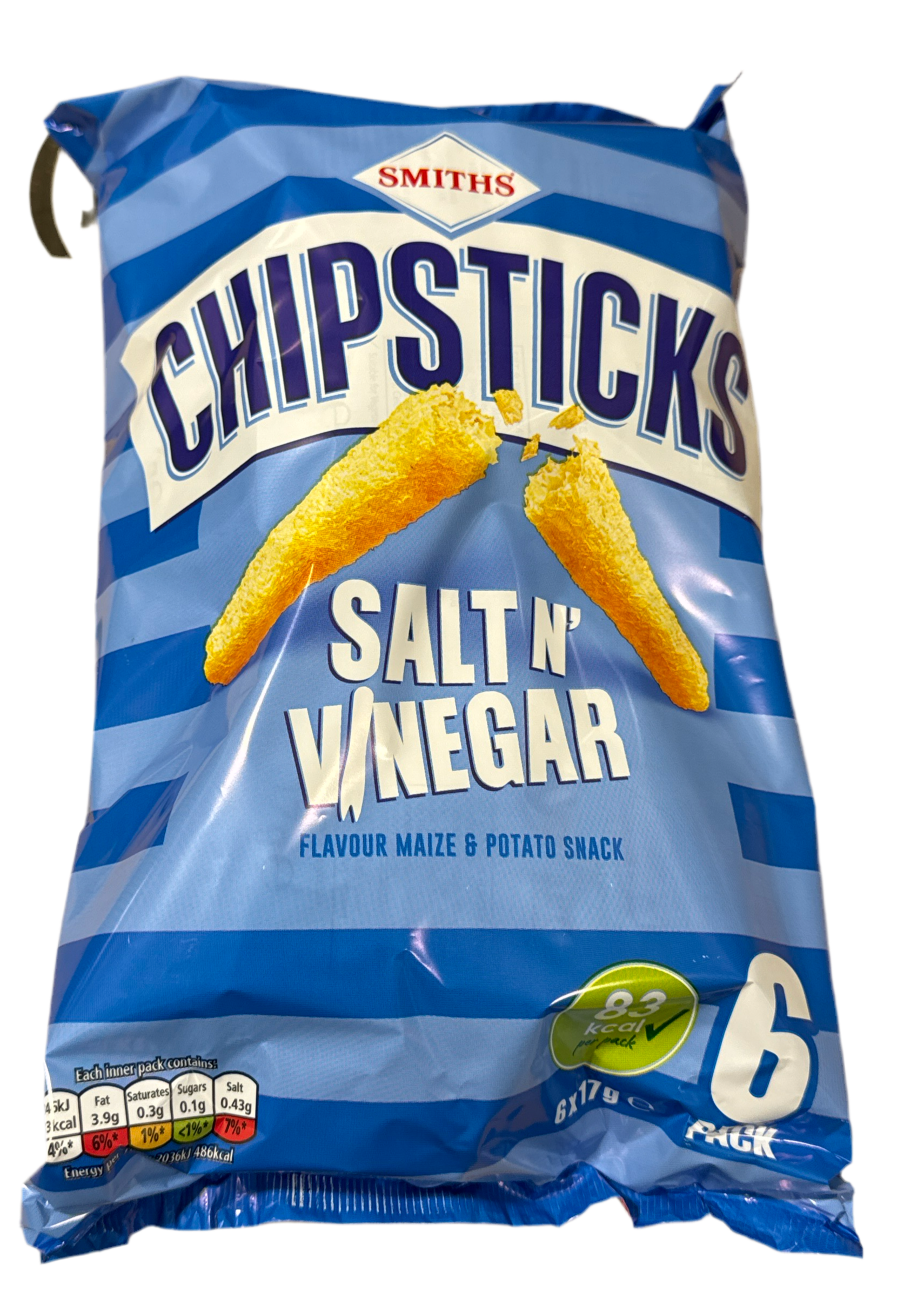 Salt & Vinegar Chipsticks 6 Pack