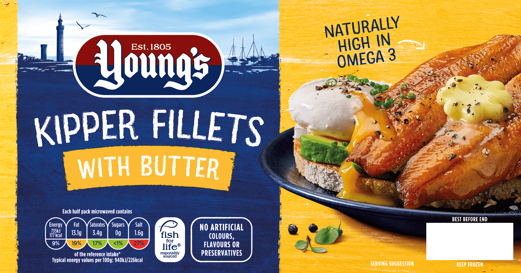 Youngs Kipper Fillets with Butter