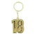 18th Birthday keyring Blue