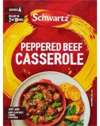 Schwartz Peppered Beef Casserole - Little taste of home