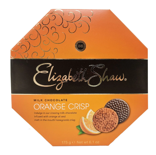 Elizabeth Shaw Orange Crisp Milk Chocolates 162g