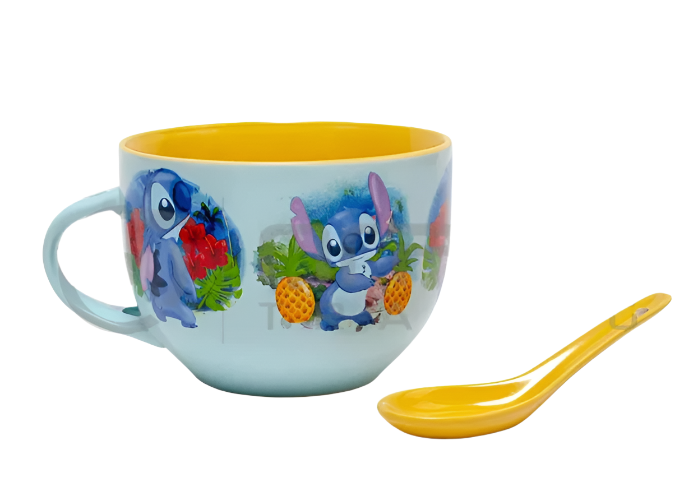 Lilo & Stitch Soup Mug & Spoon Set – Tropical