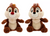 Chip 'n Dale Plush Set – Mini Bean Bag 6 1/2''