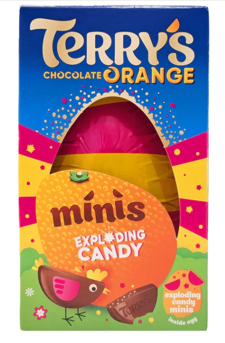 Terry's chocolate orange Egg with Exploding Candy Minis 91g COMING SOON