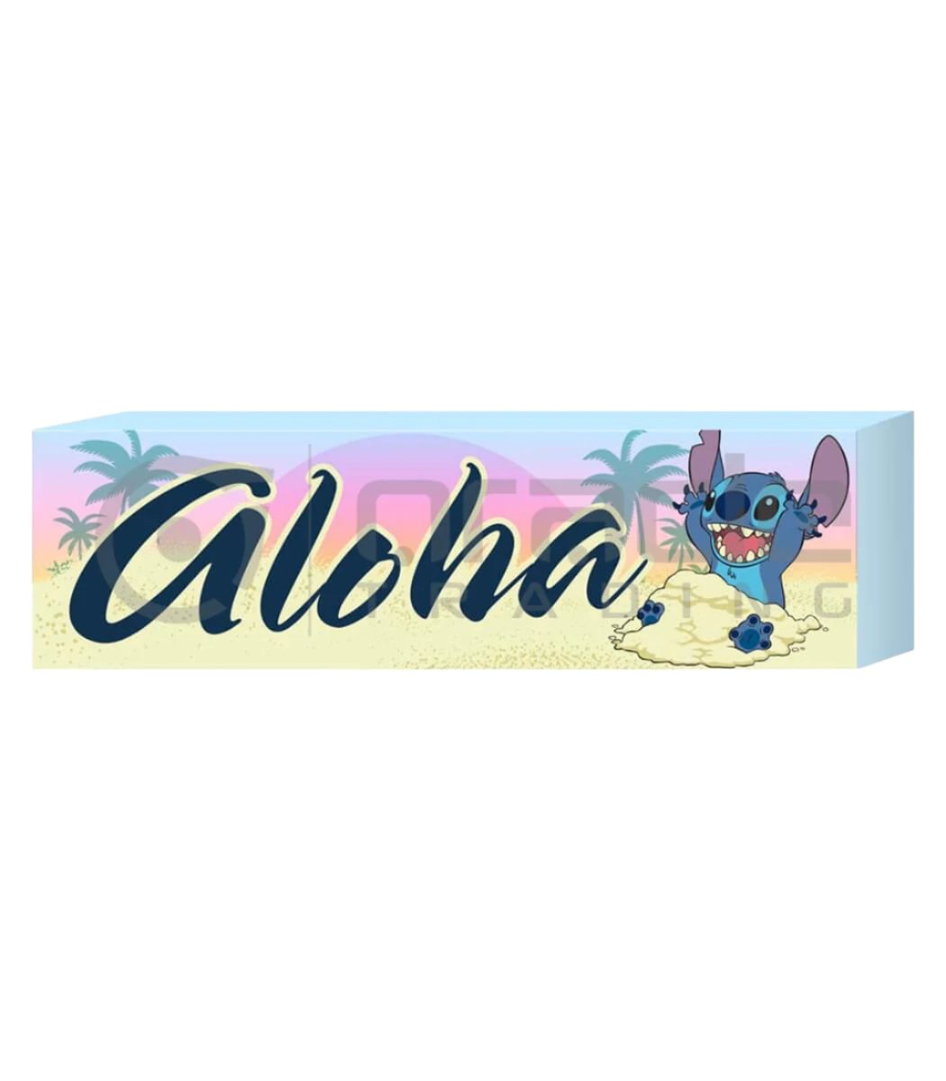 Lilo & Stitch Box Sign – Aloha (3.75″ x 12″ x 1.5″)