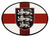 England Oval Decal