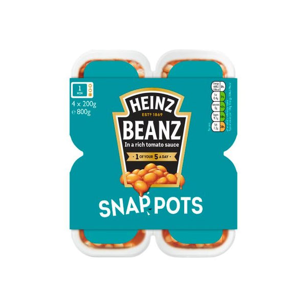 HEINZ BEANZ SNAP POTS 4x200g - Little taste of home