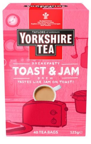 Yorkshire Tea Toast & Jam Brew 40 Tea Bags 125g