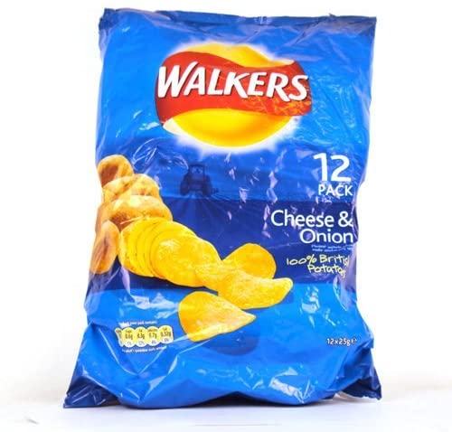 Walkers Cheese and Onion Multipack 12 pk