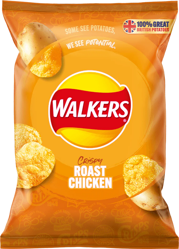 Walkers Crisps Roast Chicken 32 5g Little Taste Of Home