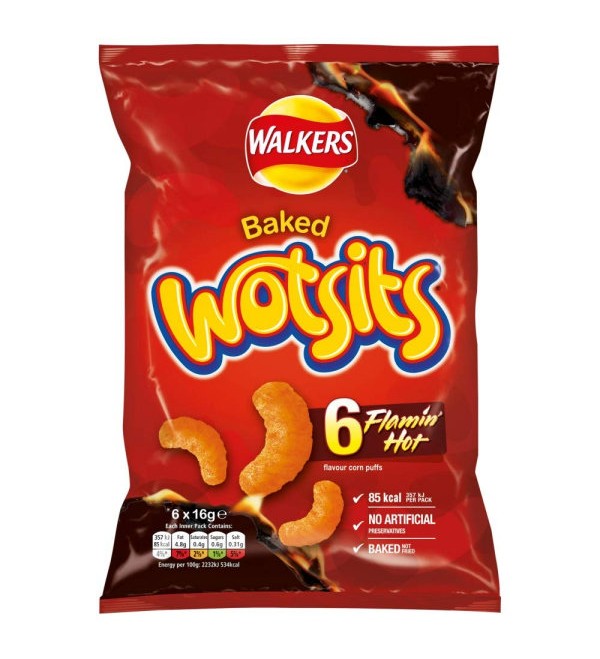 Walkers Wotsits Flamin Hot 6 Pack